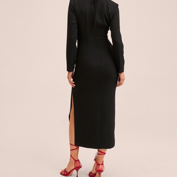 Mango Black Midi Dress - Picture 3 of 4